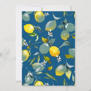 Watercolor lemons 29 save the date