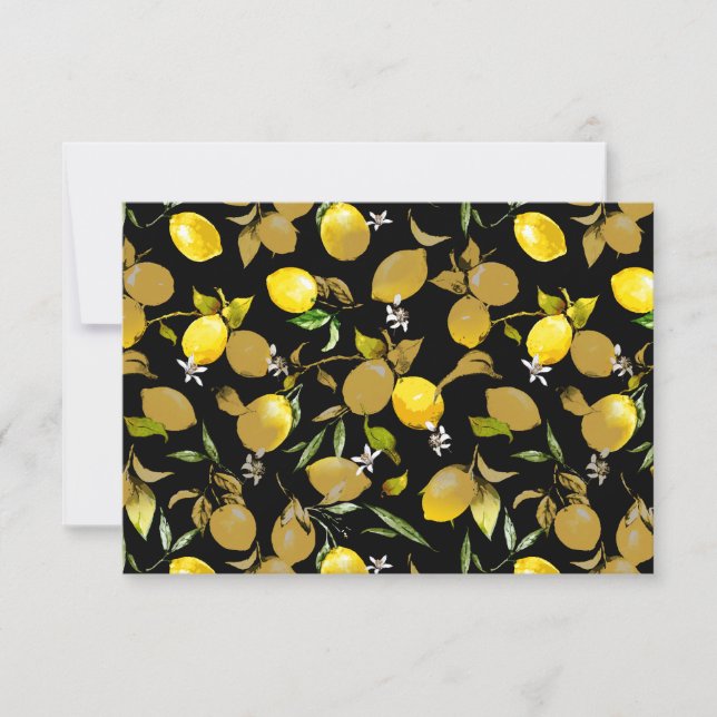 Watercolor lemons 30 announcement (Front)