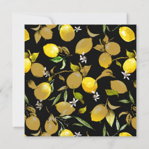 Watercolor lemons 30 save the date