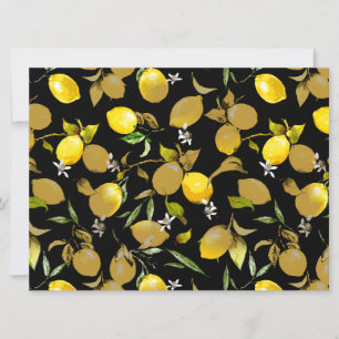 Watercolor lemons 30 save the date