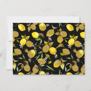 Watercolor lemons 30 save the date