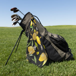 Watercolor lemons 31 golf towel