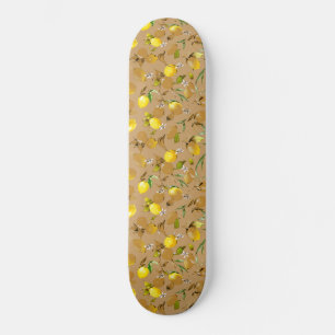 Watercolor lemons 32 skateboard
