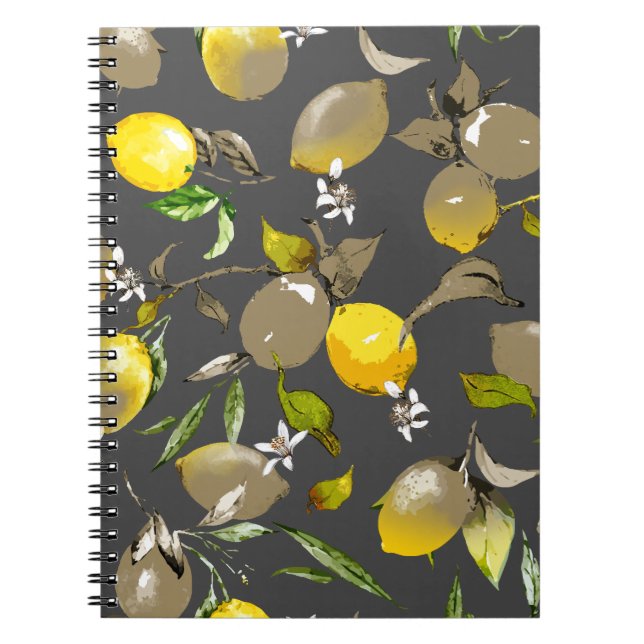 Watercolor lemons 35 notebook (Front)