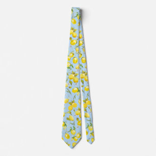 Watercolor lemons 4 tie