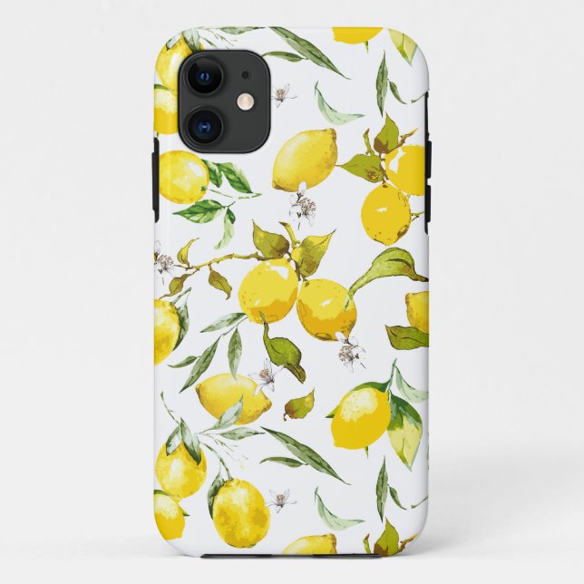 Watercolor lemons 5 Case-Mate iPhone case (Back)
