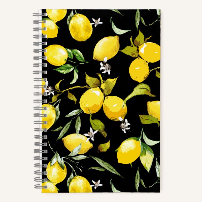 Watercolor lemons 7 notebook (Front)