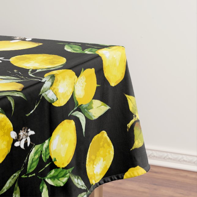 Watercolor lemons 7 tablecloth (In Situ)