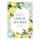 Watercolor Lemons and Moroccan Tile Bridal Shower