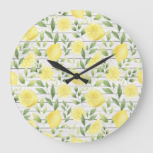 Watercolor Lemons & Barnwood 