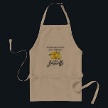 Watercolor Lemons Brush Script Limoncello Khaki Standard Apron<br><div class="desc">Modern Brush Script Watercolor Lemons When Life Gives You Lemons Make Limoncello Khaki Apron</div>