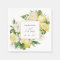 Watercolor Lemons Citrus Greenery Blossom Wedding