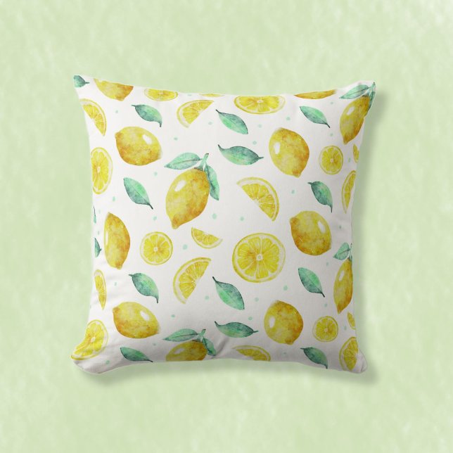 Watercolor lemons cushion (Creator Uploaded)
