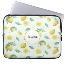 Watercolor lemons custom name