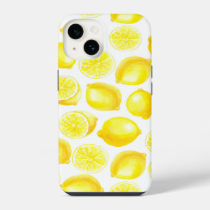 Watercolor lemons design iPhone case