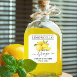 Watercolor Lemons Limoncello Wedding Grazie Square Sticker<br><div class="desc">Elegant Watercolor Lemons Homemade Limoncello Wedding Grazie Thank You Stickers</div>