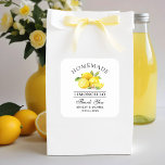 Watercolor Lemons Limoncello Wedding Thanks Square Sticker<br><div class="desc">Elegant Watercolor Lemons Homemade Limoncello Wedding Thank You Stickers</div>