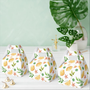 Watercolor Lemons & Popsicles Favour Box