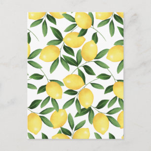 WATERCOLOR LEMONS POSTCARD