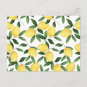 WATERCOLOR LEMONS POSTCARD