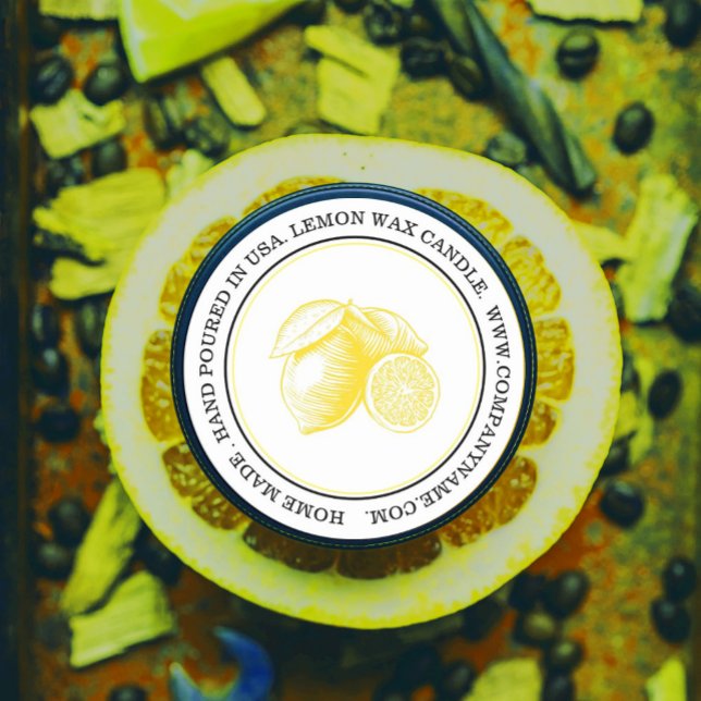 Watercolor lemons product label (#zazzlemade #lemon #weddingfavor #lemonlabel, #lemoncello)