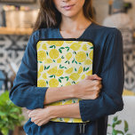 Watercolor lemons - yelllow and green laptop sleeve<br><div class="desc">Watercolor lemons - yelllow and green illustration pattern. Cute mediterranean citrus illustration on laptop sleeve</div>