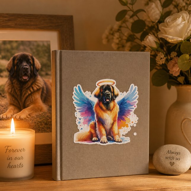 Watercolor Leonberger Dog Angel (leonberger angel notebook)