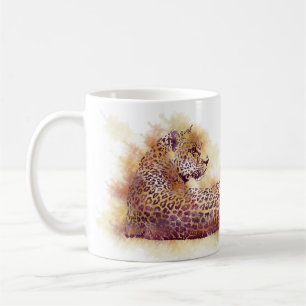 Watercolor Leopard Coffee Mug