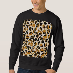 Watercolor leopard skin, tie-dye gradient. sweatshirt