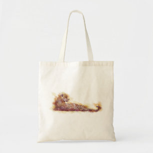 Watercolor Leopard Tote Bag