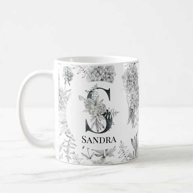 Watercolor letter S Coffee Mug (Left)