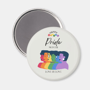 Watercolor LGBTQ PRIDE Month Party Magnet