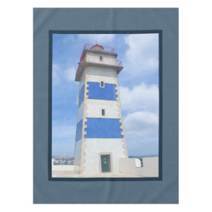 Watercolor lighthouse tablecloth