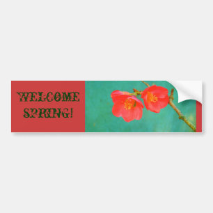 Watercolor-like Sakura Blossom Bumper Sticker