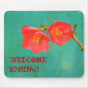 Watercolor-like Sakura Blossom Mouse Pad