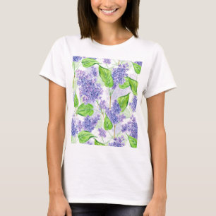 Watercolor lilac flowers T-Shirt