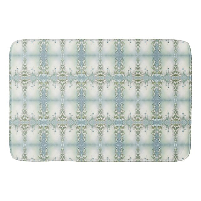 Watercolor Lily of the Valley Bath Mat (Front)