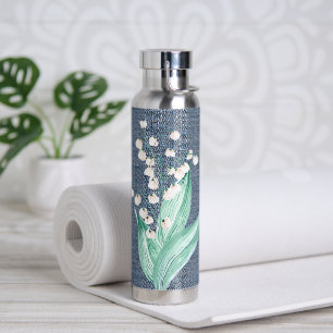 Watercolor Lily of the Valley Bouuquet Water Bottle