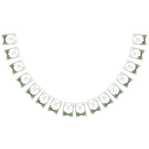 Watercolor Lily of the Valley Bridal Wedding Party Bunting