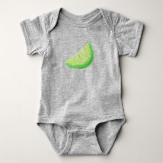 Watercolor Lime Baby Bodysuit