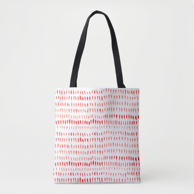 Watercolor lineart seamless pattern tote bag (Front)