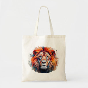 Watercolor Lion Tote Bag