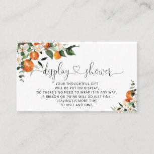 Watercolor little cutie display shower enclosure card