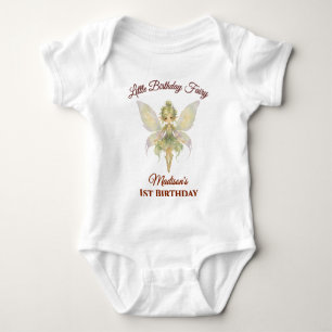 Watercolor Little Fairy Birthday Baby Bodysuit