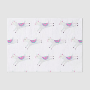 Watercolor Llama Kids Birthday Party Tissue Paper
