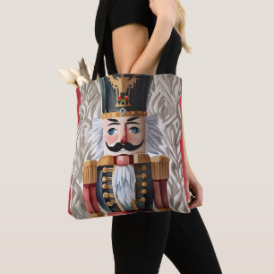 Watercolor llustrated Christmas Nutcracker Tote Bag