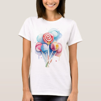 Watercolor Lollipops T-Shirt