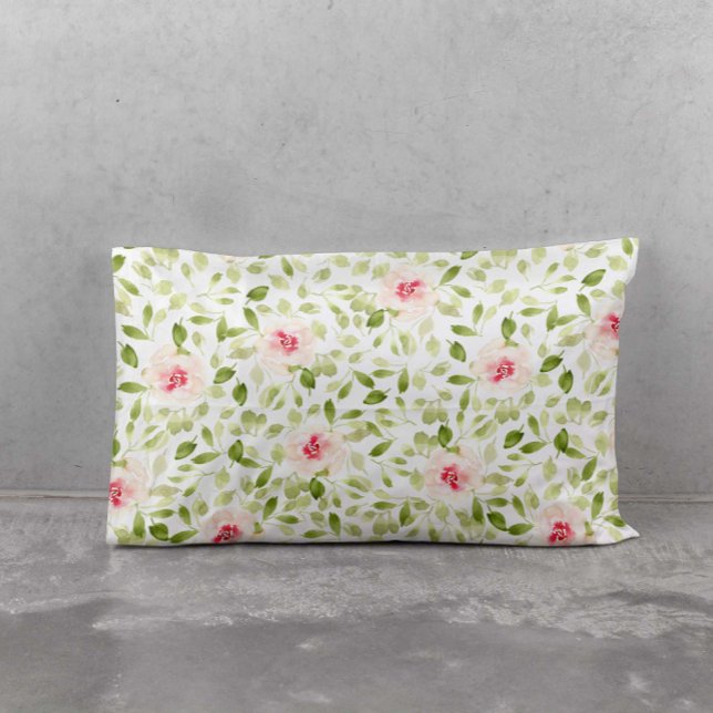 Watercolor loose expressive Summer floral  Pillowcase (Creator Uploaded)