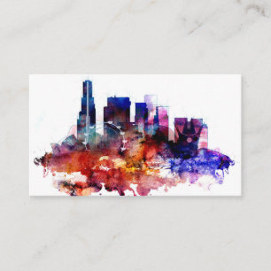 Watercolor Los Angeles Business Card