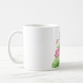  Watercolor Lotus Aesthetic Throw Classic Mug 